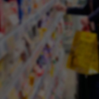 a shopper in a Billa supermarket